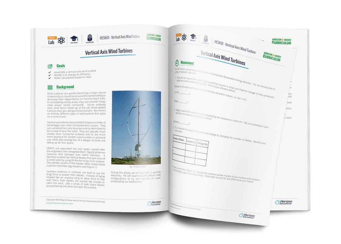 Renewable Energy: Vertical Wind Turbine Kit