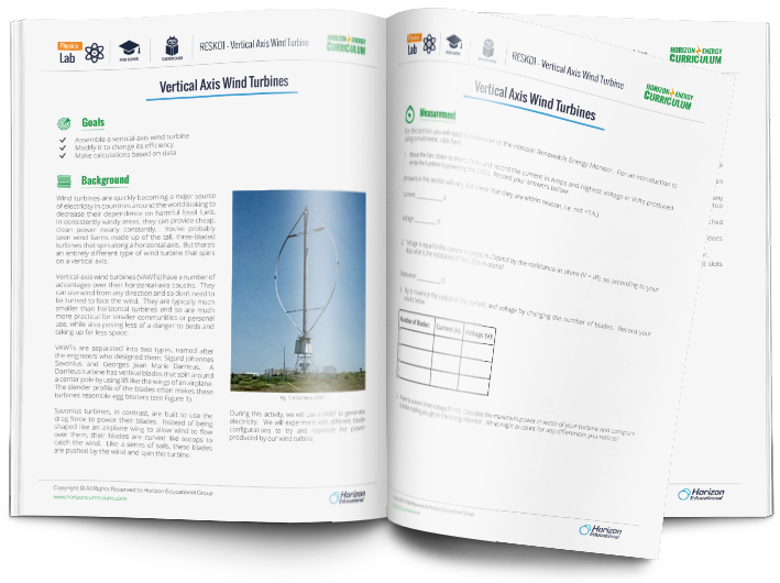 Renewable Energy: Vertical Wind Turbine Kit