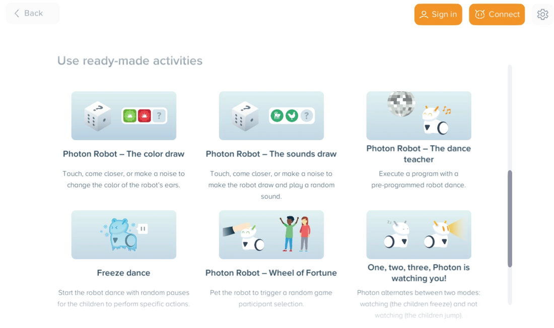 Robotics + SEN: Photon-Social Emotional Learning Kit