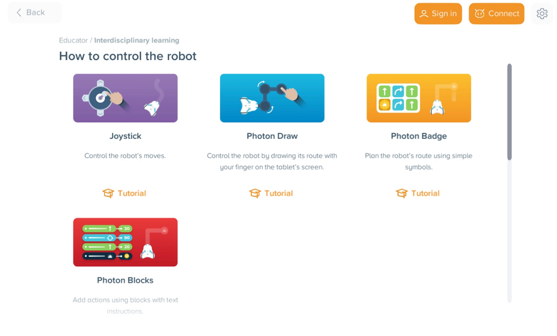 Robotics + SEN: Photon-Social Emotional Learning Kit